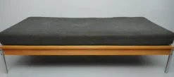 Pamono RZ 57 Daybed by Dieter Rams, Otto Zapf & Wilhelm Kimmelmann in Beech & Aluminium, 1961 New