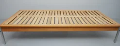 Pamono RZ 57 Daybed by Dieter Rams, Otto Zapf & Wilhelm Kimmelmann in Beech & Aluminium, 1961 New