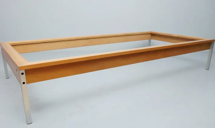 Pamono RZ 57 Daybed by Dieter Rams, Otto Zapf & Wilhelm Kimmelmann in Beech & Aluminium, 1961 New