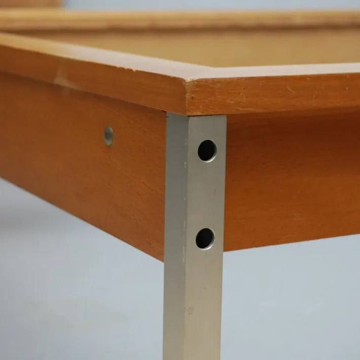 Pamono RZ 57 Daybed by Dieter Rams, Otto Zapf & Wilhelm Kimmelmann in Beech & Aluminium, 1961 New