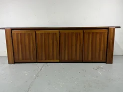 Pamono Sapporo Cabinet in Walnut by Mario Marenco for Mobilgirgi, 1970s Sale