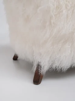 Pamono Scandinavian Art Deco Lounge Chairs in Mongolian Sheepskin, 1950s, Set of 2 Sale