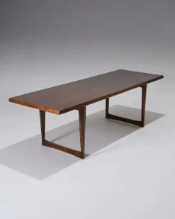 Pamono Scandinavian Dark Wood Coffee Table from Peter Løvig Nielsen, 1960s Discount