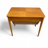 Pamono Scandinavian Modern Sewing Table in Teak and Cane, 1950s Sale