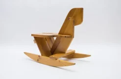 Pamono Scandinavian Pine Rocking Horse, 1960s Clearance