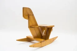Pamono Scandinavian Pine Rocking Horse, 1960s Clearance
