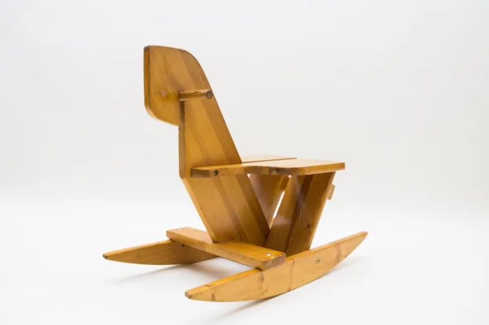 Pamono Scandinavian Pine Rocking Horse, 1960s Clearance