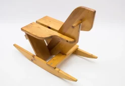 Pamono Scandinavian Pine Rocking Horse, 1960s Clearance