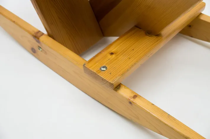 Pamono Scandinavian Pine Rocking Horse, 1960s Clearance