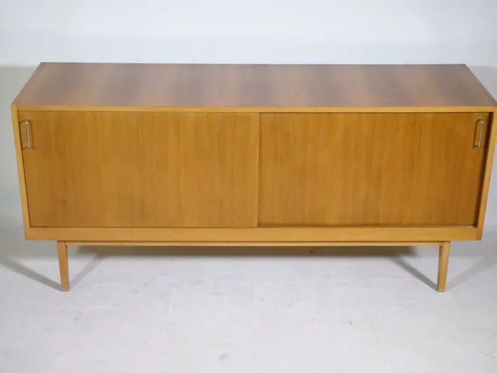 Pamono Scandinavian Sliding Door Sideboard, 1960s Clearance