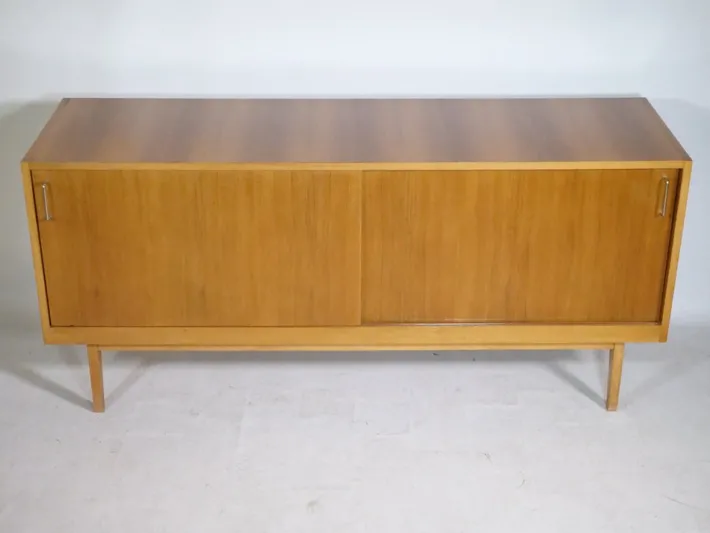 Pamono Scandinavian Sliding Door Sideboard, 1960s Clearance