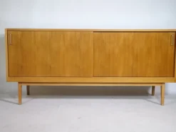 Pamono Scandinavian Sliding Door Sideboard, 1960s Clearance