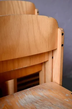 Pamono Scandinavian Style Light Wood Children's Chairs, Set of 20