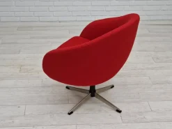 Pamono Scandinavian Swivel Lounge Chair in Wool by Karl Eric Klote, 1960s Best