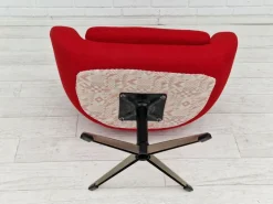 Pamono Scandinavian Swivel Lounge Chair in Wool by Karl Eric Klote, 1960s Best