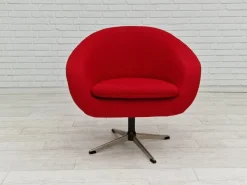 Pamono Scandinavian Swivel Lounge Chair in Wool by Karl Eric Klote, 1960s Best