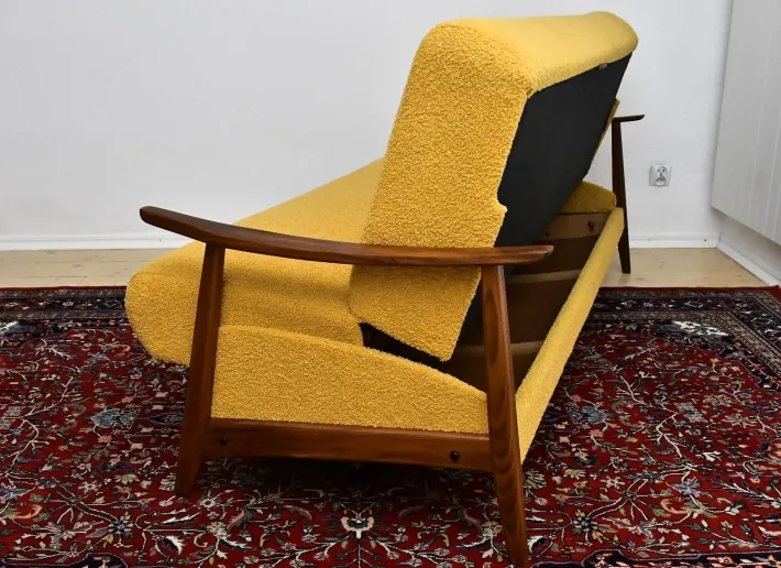 Pamono Scandinavian Teak Folding Sofa, 1960s Hot