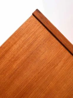 Pamono Scandinavian Teak Highboard with Triple Compartment, 1960s Sale