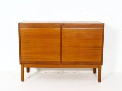 Pamono Scandinavian Vintage Roller Shutter Cabinet, 1970s Outlet