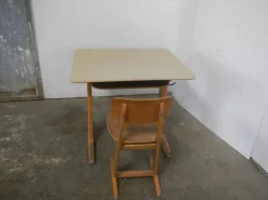Pamono School Bench with Chair, 1960, Set of 2 Discount