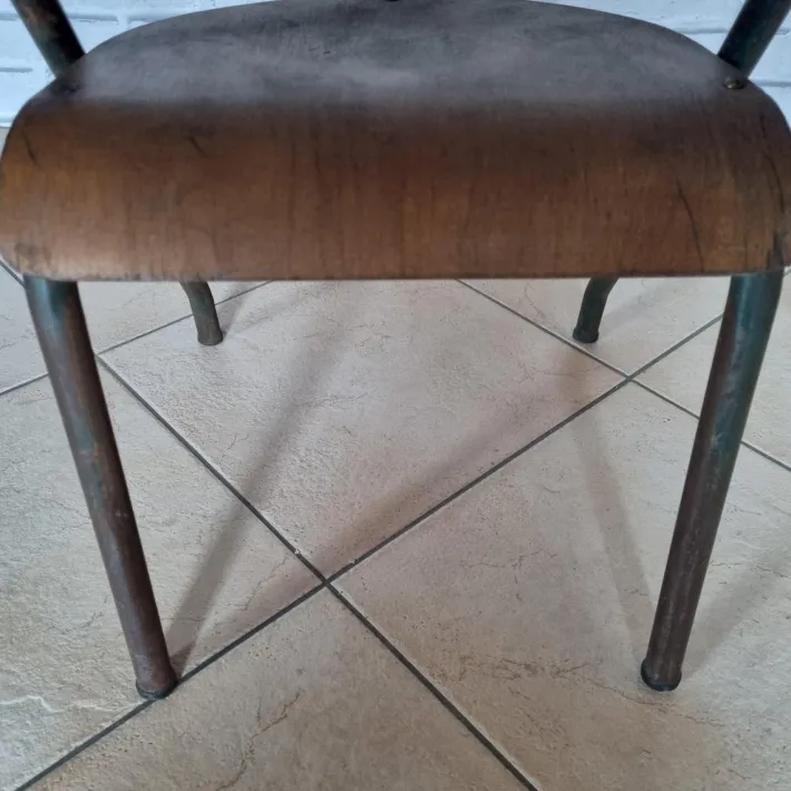 Pamono School Chair attributed to Jacques Hitier, 1950s Clearance