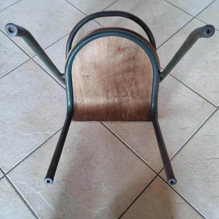 Pamono School Chair attributed to Jacques Hitier, 1950s Clearance