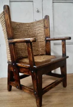 Pamono Scottish Childs Orkney Chair, 1880s Best