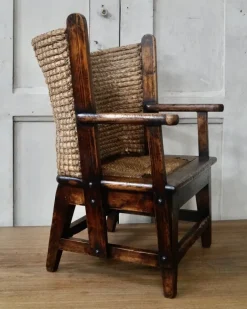 Pamono Scottish Childs Orkney Chair, 1880s Best