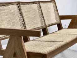 Pamono 3-Seater Bench Sofa by Pierre Jeanneret, India, 1956 Online