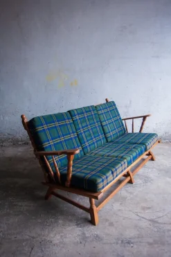 Pamono 3-Seater Sofa & Armchairs by Guillerme and Chabron, Set of 3 Discount