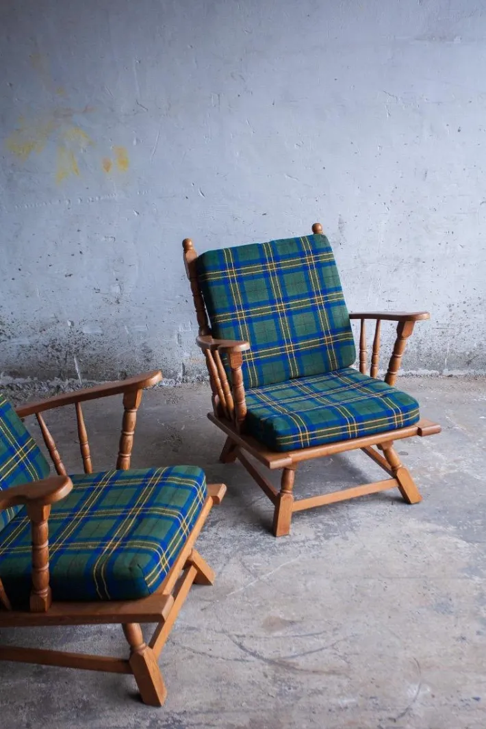 Pamono 3-Seater Sofa & Armchairs by Guillerme and Chabron, Set of 3 Discount