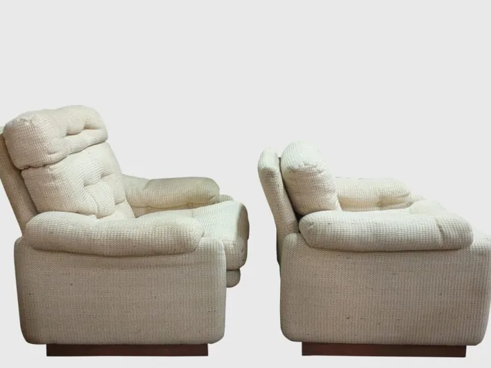 Pamono 3-Seater Sofa and Armchairs by Tobia & Afra Scarpa for B&B Italia, 1970s, Set of 3 Discount