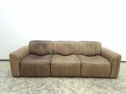 Pamono 3-Seater Sofa, 2-Seater Sofa, Lounge Chair and Pouf in Leather by Ernst Lüthy for de Sede, Set of 4 Sale