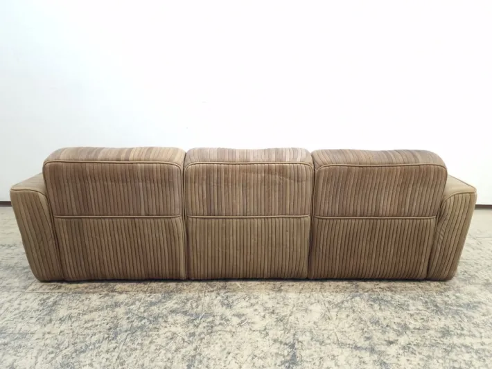 Pamono 3-Seater Sofa, 2-Seater Sofa, Lounge Chair and Pouf in Leather by Ernst Lüthy for de Sede, Set of 4 Sale