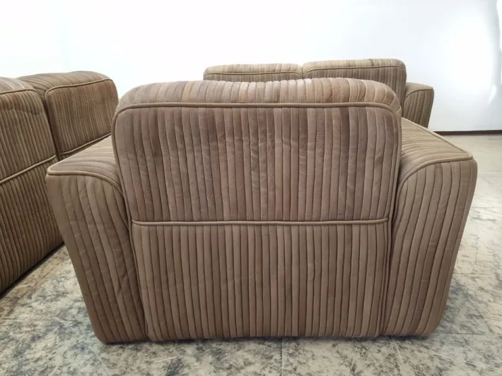 Pamono 3-Seater Sofa, 2-Seater Sofa, Lounge Chair and Pouf in Leather by Ernst Lüthy for de Sede, Set of 4 Sale