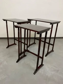 Pamono Secession Nesting Tables attributed to Thonet, 1890s, Set of 3 Clearance