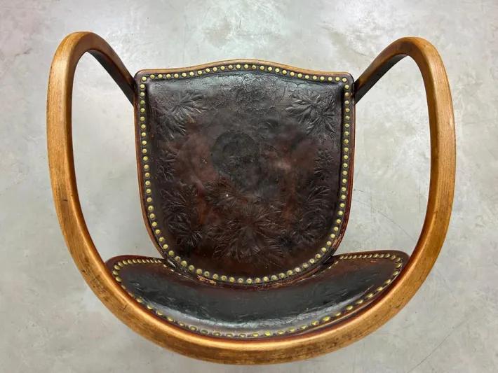 Pamono Secession Office Chair by Gustav Siegel for J&J Kohn, 1890s Best