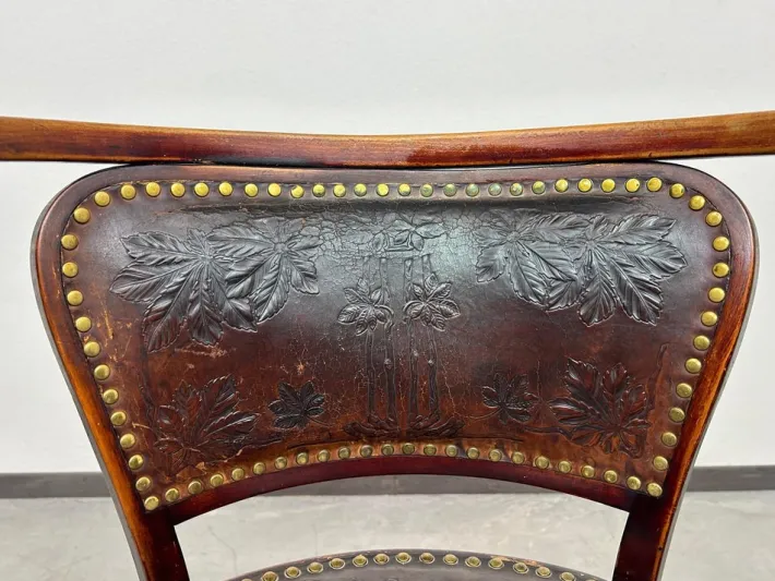 Pamono Secession Office Chair by Gustav Siegel for J&J Kohn, 1890s Best