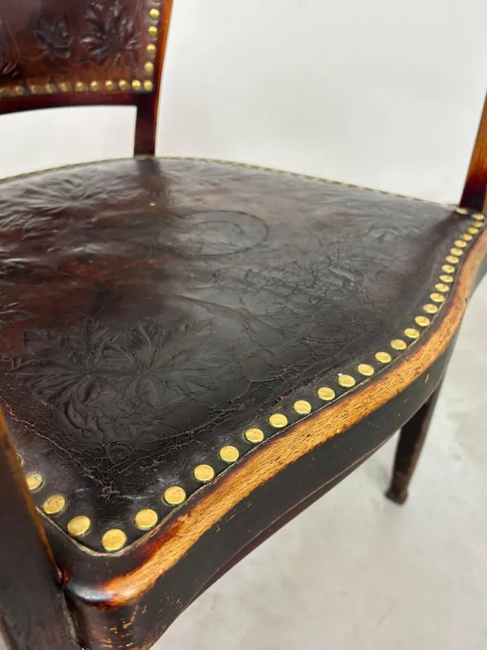 Pamono Secession Office Chair by Gustav Siegel for J&J Kohn, 1890s Best