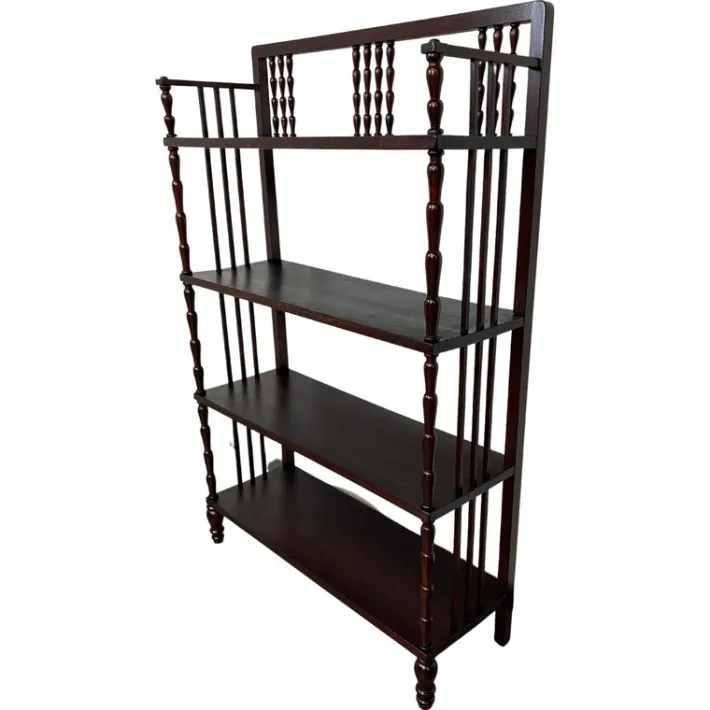 Pamono Secession Wood Bookshelf, 1890s