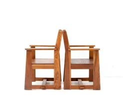 Pamono Set of Art Deco Children's Armchairs by Jan Wils for Eik en Linden, 1918 Sale