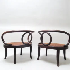 Pamono Set of Bentwood Childrens Chairs attributed to Michael Thonet for Gebrüder Thonet, 1890s Best