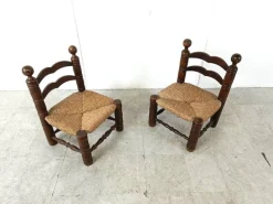 Pamono Set of Brutalist Children Chairs in the style of Charles Dudouyt, 1960s Discount