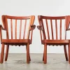Pamono Set of Canada Easy Chairs by Christian E. Hansen for Fritz Hansen, Denmark, 1940s New