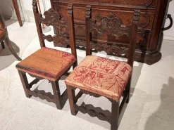 Pamono Set of Carved Children's Chairs, 1600s Hot