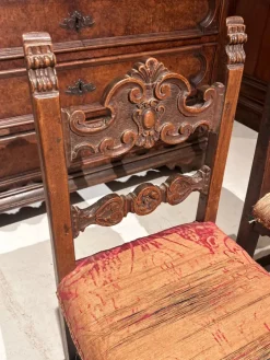 Pamono Set of Carved Children's Chairs, 1600s Hot