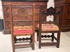 Pamono Set of Carved Children's Chairs, 1600s Hot