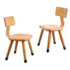 Pamono Set of Children's Chairs in Beech Wood by VD Woude, 1950s Sale