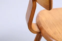 Pamono Set of Children's Chairs in Beech Wood by VD Woude, 1950s Sale