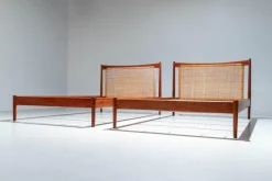 Pamono Set of Danish Beds by Børge Mogensen for Søborg Møbelfabrik, 1950s Clearance